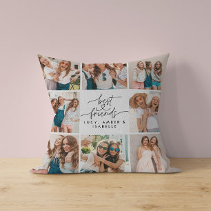 Coussin Coeur de script mignon moderne multi photo meilleu