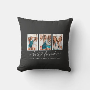 Coussin Coeur de script mignon moderne multi photo meilleu