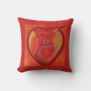 Coussin Coeur d'or Poussin 41 cm x 41 cm