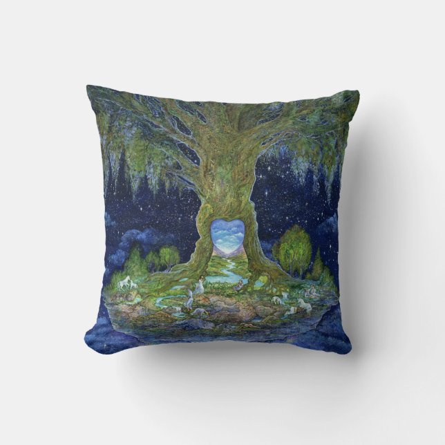 Coussin Coeur du carreau d'arbre (Recto)