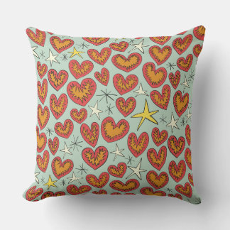 Coussin coeur éclair