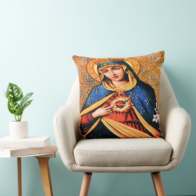 Coussin Coeur immaculé de Marie (Chaise)