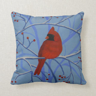 Coussin Coeur joyeux Cardinal
