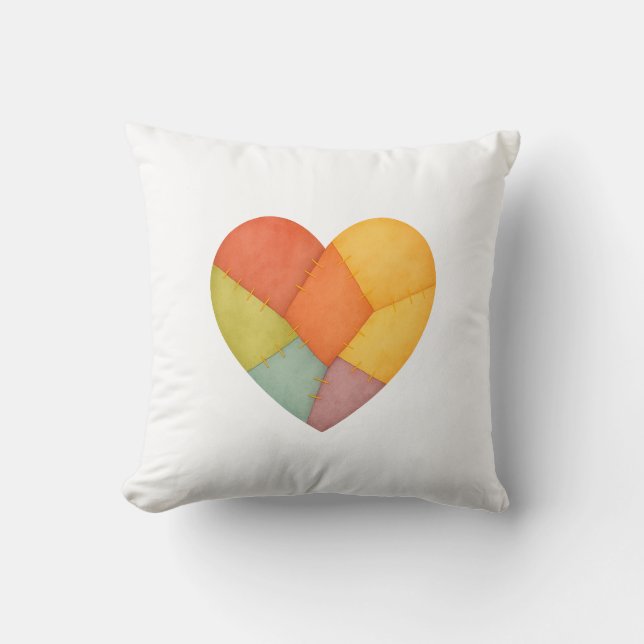 Coussin Coeur Mosiac (Recto)