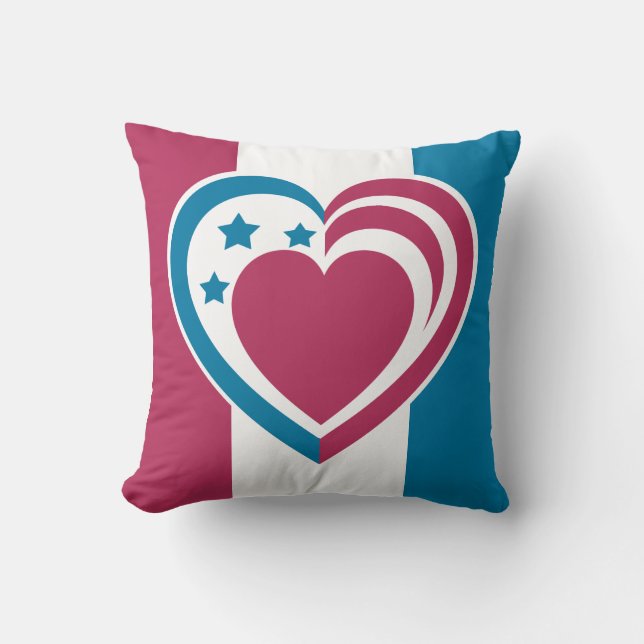 Coussin Coeur patriotique (Recto)