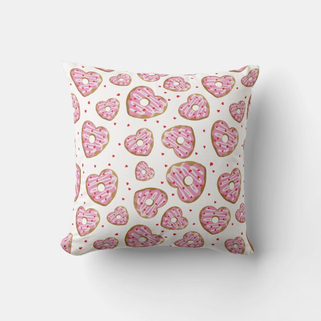 Coussin Coeur rose mignon Cookies (Recto)