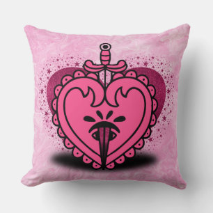 Coussin Coeur rose Plutôt Personnalisé