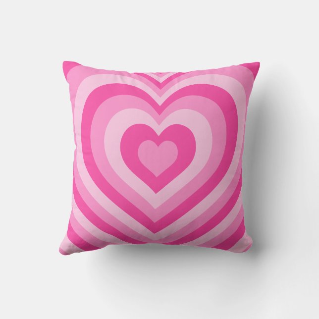Coussin Coeur rose Preppy (Verso)