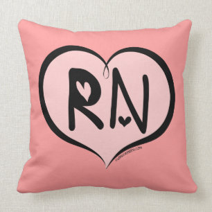 Coussin Coeur rose RN