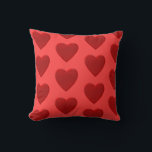 Coussin Cœur Rouge<br><div class="desc">pour la Saint-Valentin, jour de mariage, mariage, anniversaire, épouse-moi, amour, je t'aime, cœurs rouges, Joyeuse Saint-Valentin, 
beau et romantique, Vous pouvez changer l'arrière-plan.</div>