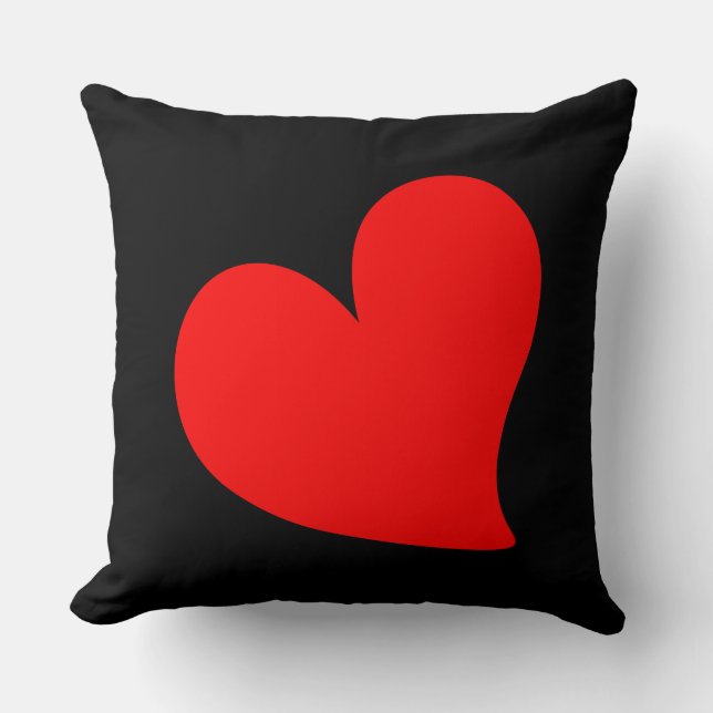 COUSSIN COEUR ROUGE TENDANCE SAINT VALENTIN (Recto)