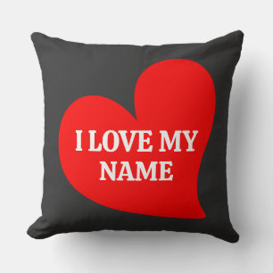 COUSSIN COEUR ROUGE TRENDY J'AIME MA VALENTINE ROMANTIQUE