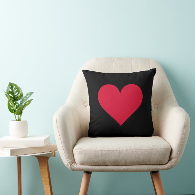 Coussin Cœur Saint-Valentin Amour Cœur  (Chaise)