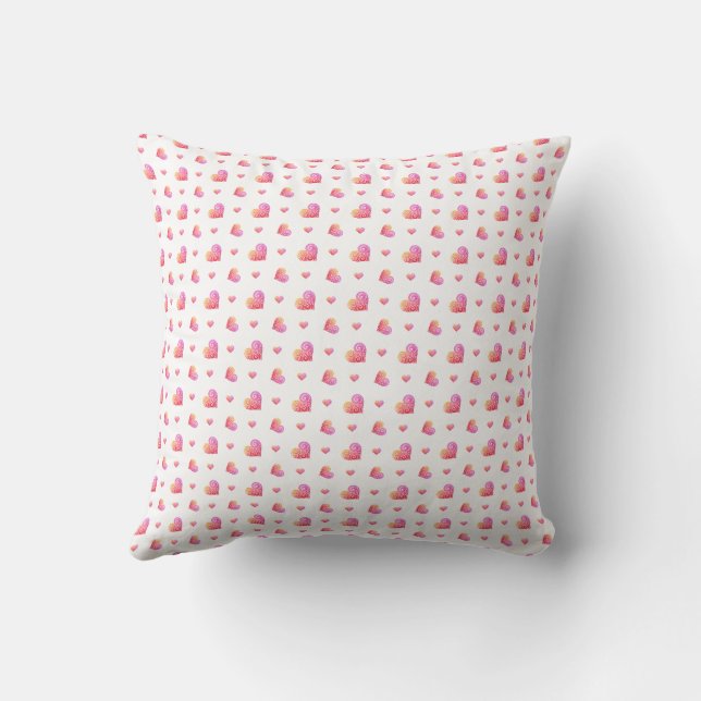 Coussin Cœur Tourbillonnant (Verso)