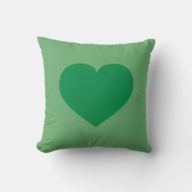 Coussin Coeur vert (Recto)