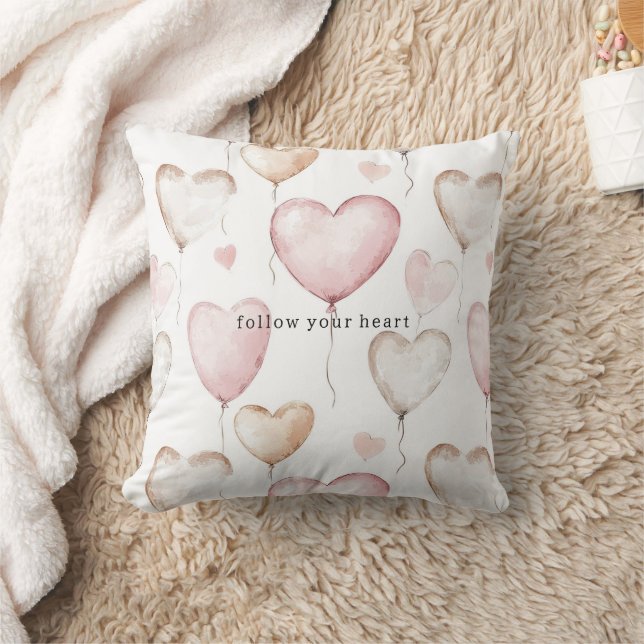 Coussin Cœurs de crème rose (Couverture)