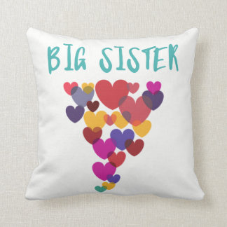 Coussin Coeurs de flottement de grande soeur