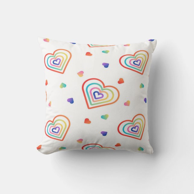 Coussin coeurs de gradation (Recto)