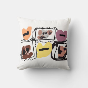 Coussin cœurs de pitbull américain