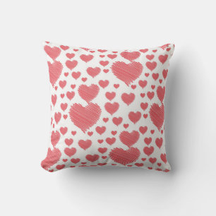 Coussin Coeurs de scintillement