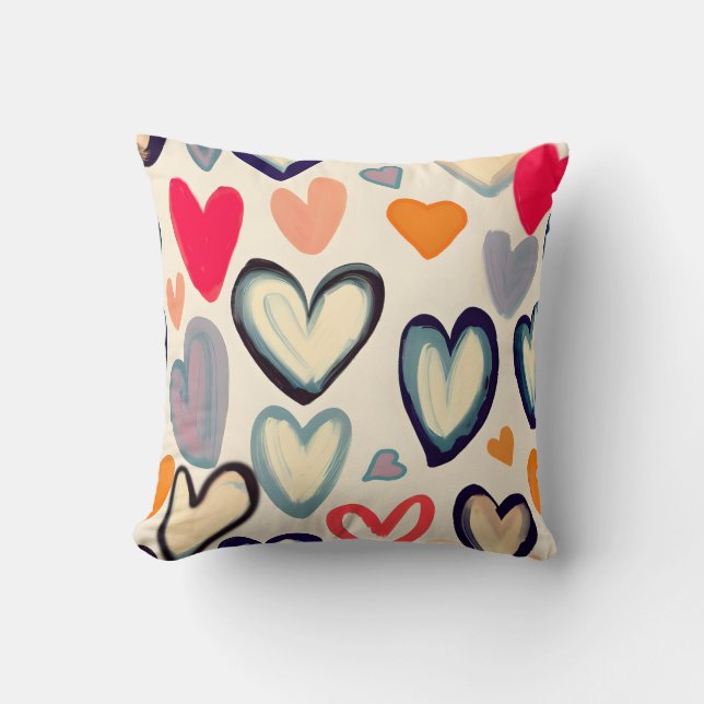 Coussin Coeurs doux (Recto)