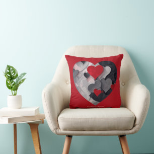 Coussin Coeurs enchantés