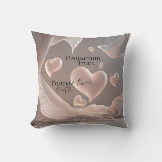 Coussin Coeurs et larmes 3D éthériques : Douceur flottante
