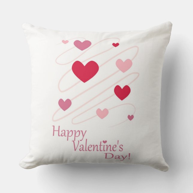 COUSSIN CŒURS "JOYEUX SAINT-VALENTIN" (Recto)