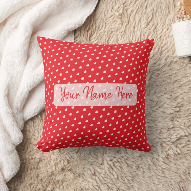Coussin Cœurs Joyuse Saint-Valentin Moderne Motif d'Amour (Couverture)