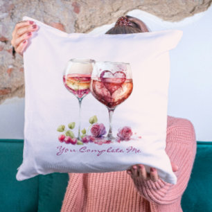 Coussin Coeurs modernes mignons Rouge Valentines Jour Anni