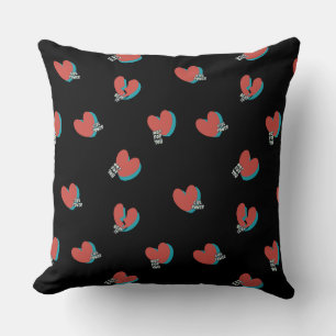 Coussin Coeurs, PAS pour vous Power fille