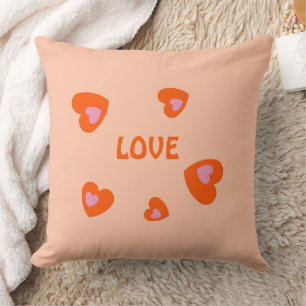 COUSSIN COEURS POUR PETITE AMIE, PETIT AMI, MARI, FEMME,