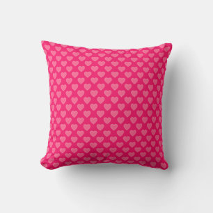 Coussin Coeurs roses