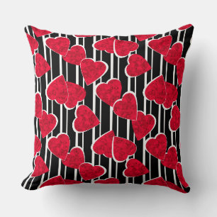 Coussin Coeurs rouges