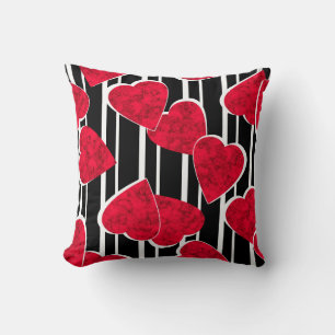 Coussin Coeurs rouges