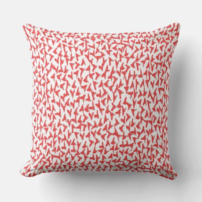 Coussin Coeurs rouges Abstraits (Recto)