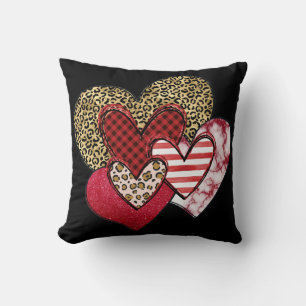 Coussin Cœurs sauvages multiples