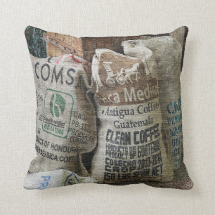 Coussin Coffee Bean Sacks Cushion