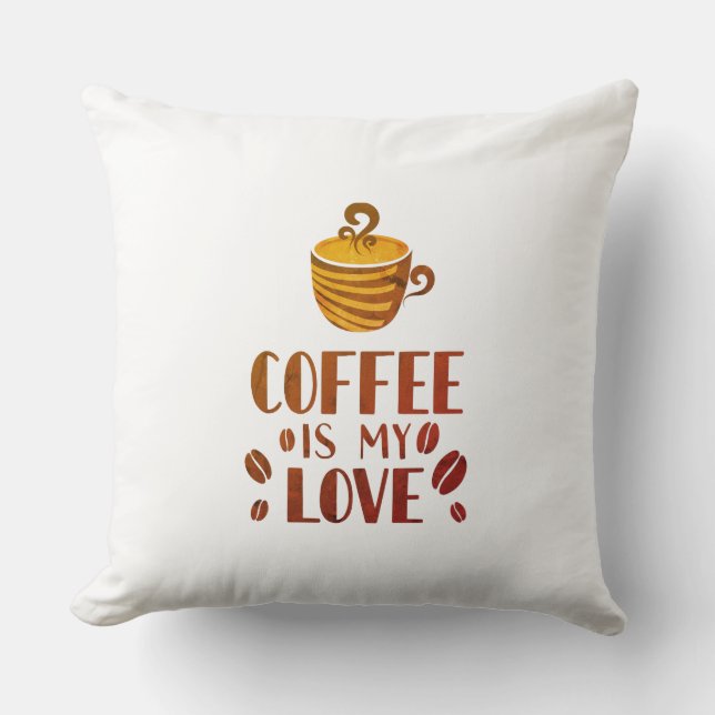 Coussin Coffee is my love language (Recto)
