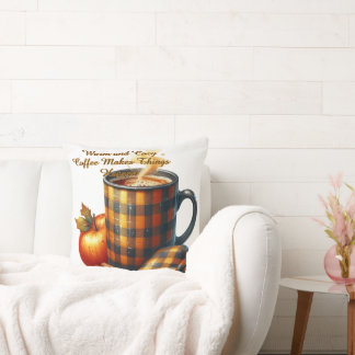 Coussin Coffee Makes Things Happen