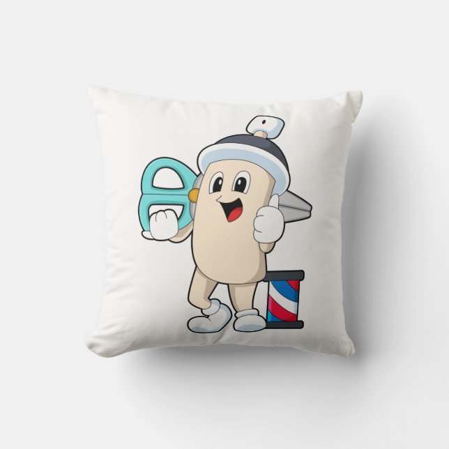 Coussin Coiffeur avec ciseaux (Recto)