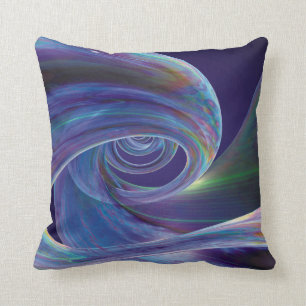 Coussin Coil d'infini bleu