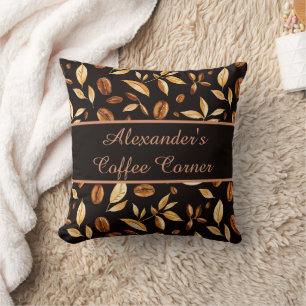 Coussin Coin de café personnalisé pour amateur de café