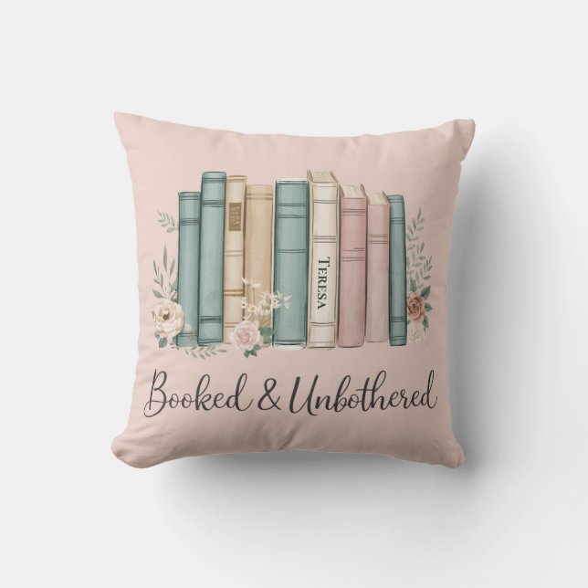 Coussin Coin de lecture cosy 'Réservé et imperturbable' po (Recto)