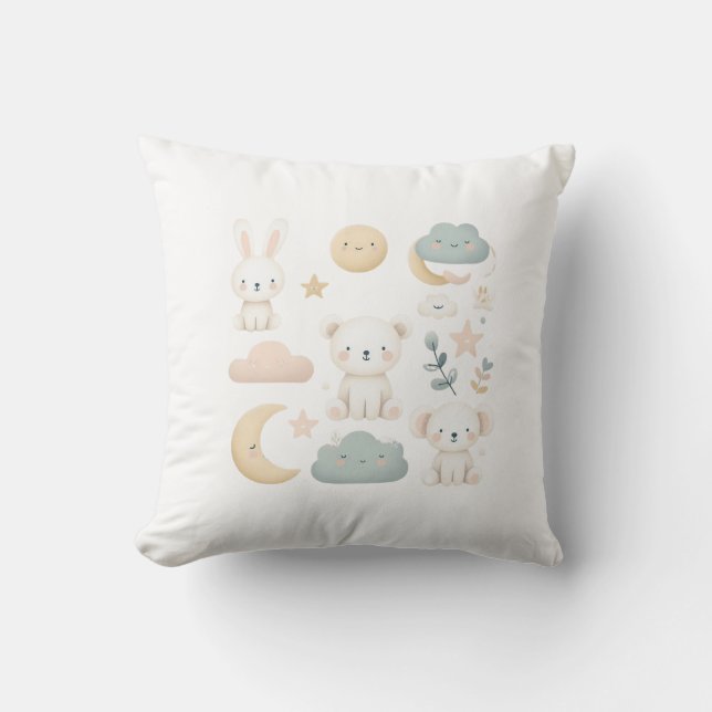 Coussin Cojín Algodón Infantil Colección Pequeños Sueños  (Recto)