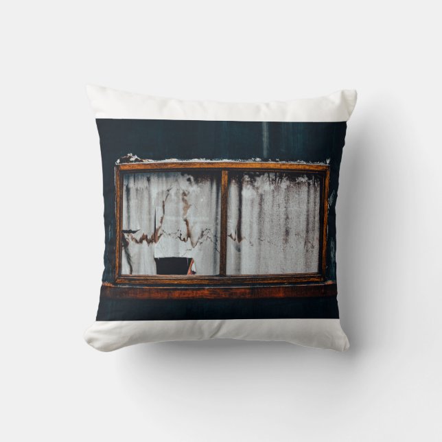 Coussin Cojín con decoración de ventana abandonada (Recto)