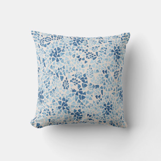 Coussin Cojín con diseño de azulejos partidos (Recto)