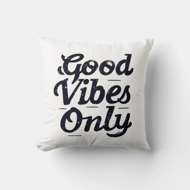 Coussin Cojín de decoración only good vibes (Recto)