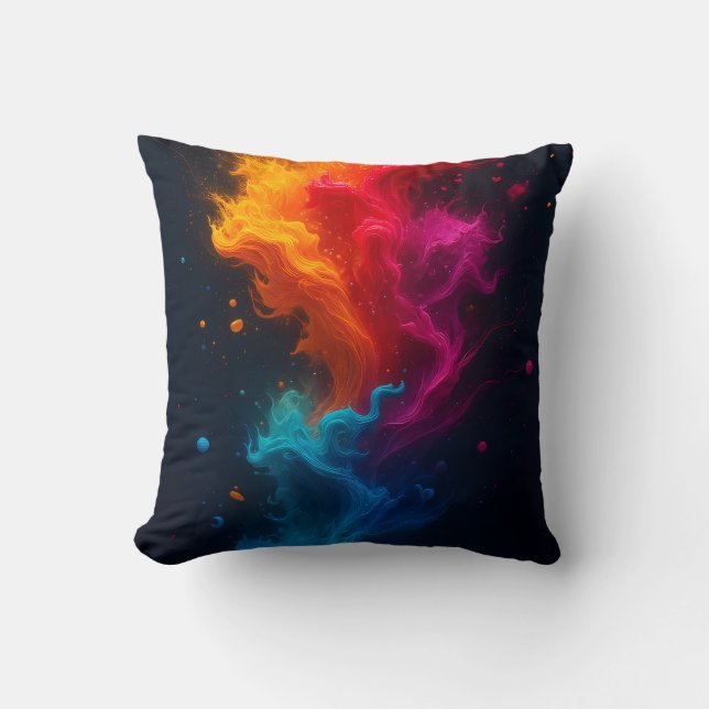 Coussin Cojin de fuego multicolor (Recto)