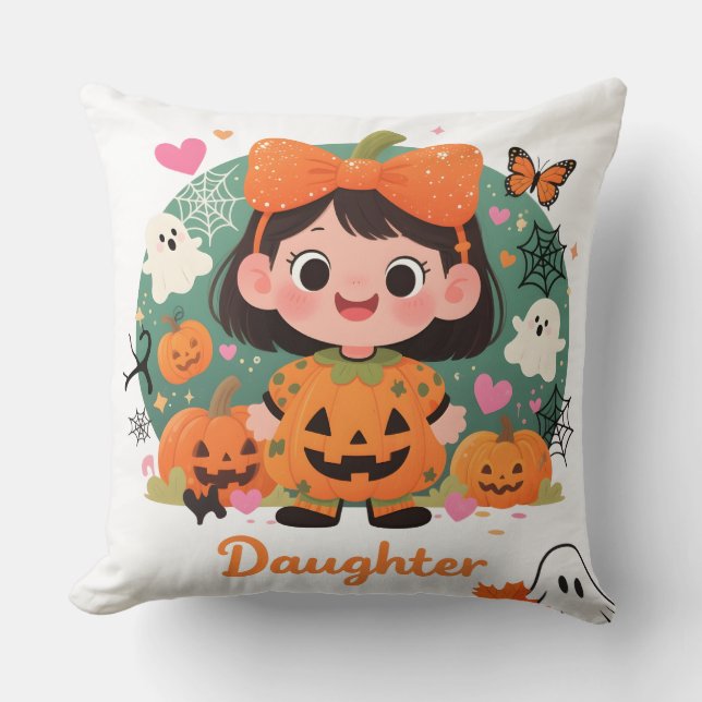 Coussin Cojín Decorativo de Halloween para Niña (Recto)